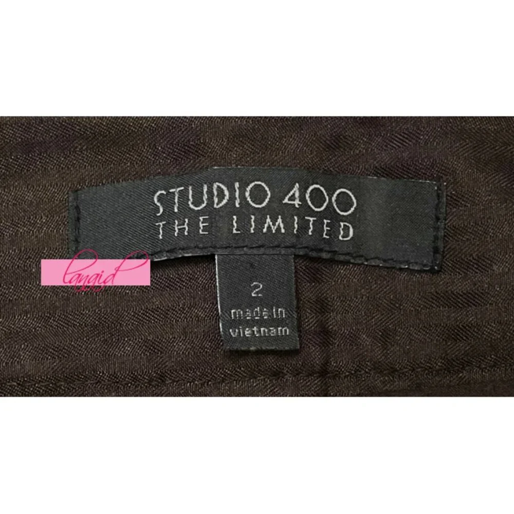 Limited Dark Chocolate Brown Seamed Back Slit Knee Pencil Lined Skirt Career 2